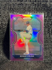 2021 Panini Prizm Edwar Colina #51 Purple Prizm RC Minnesota Twins